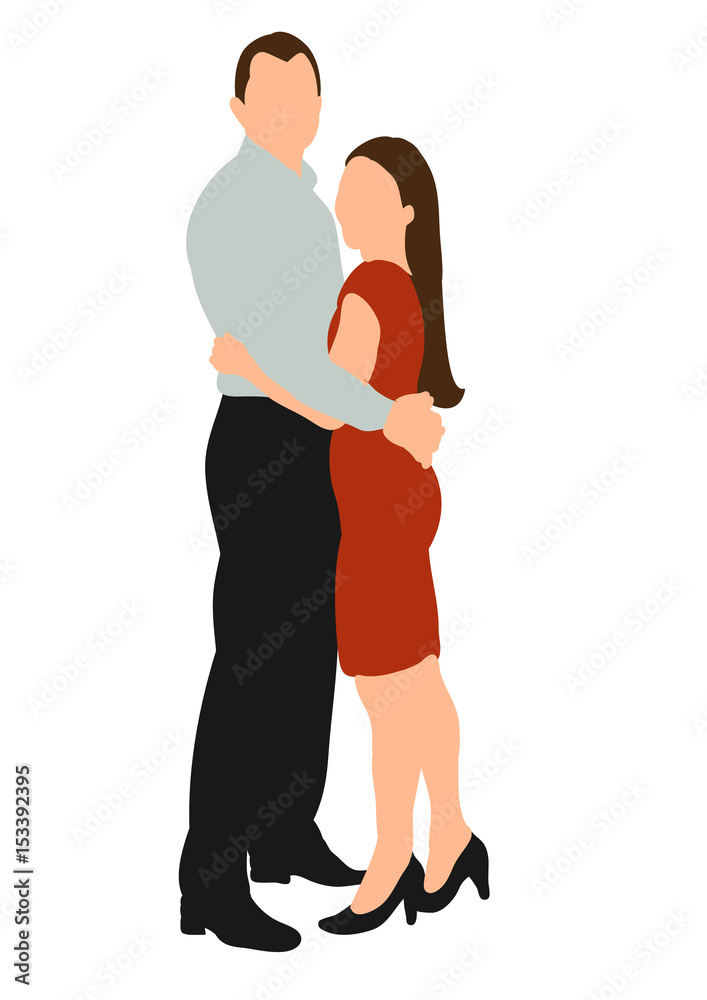 guy and girl hugging