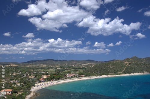 Villasimius beach in Sardinia