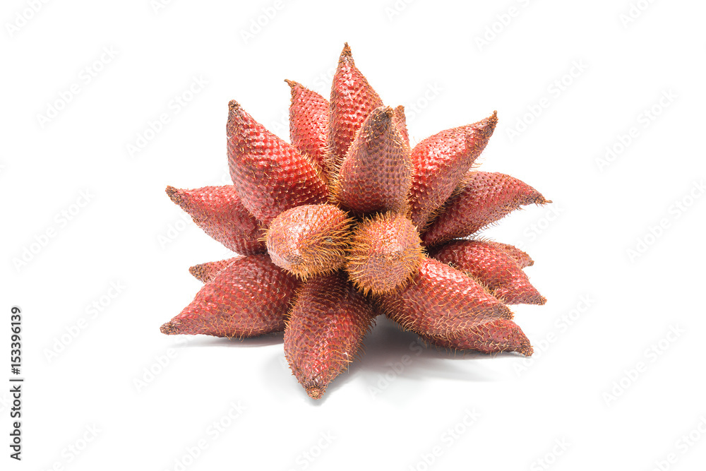 Fototapeta premium Salak fruit, Salacca zalacca isolated on white background.