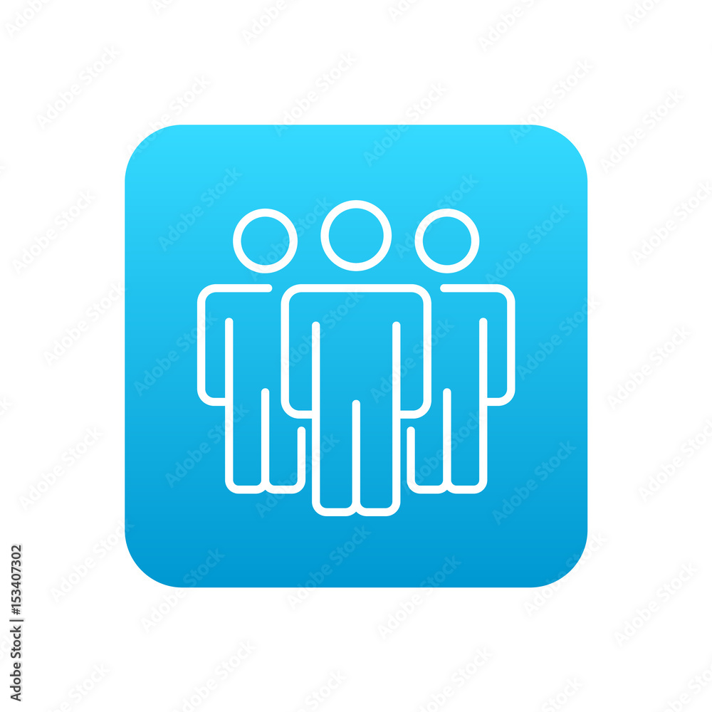 team or users icon. Line vector illustration for web, mobile and infographics. team or users icon. Line vector illustration for web, mobile and infographics.