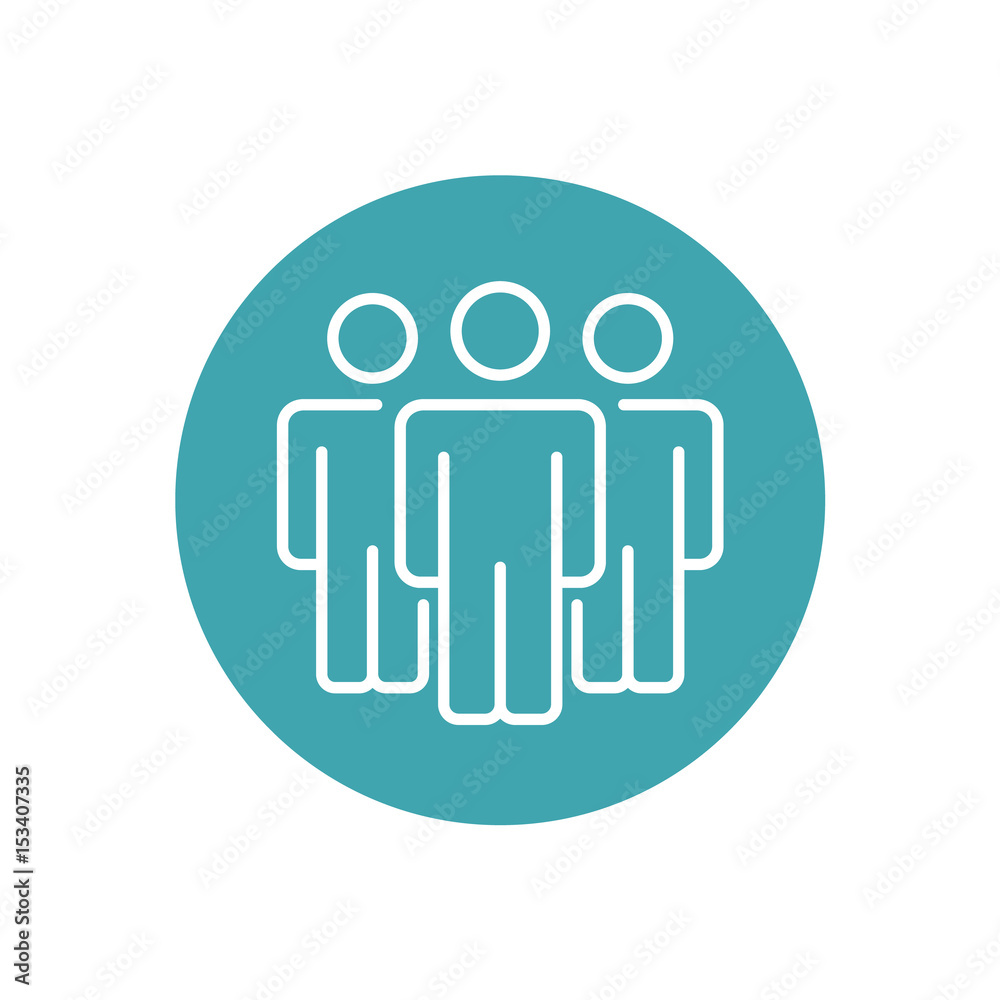 team or users icon. Line vector illustration for web, mobile and infographics. team or users icon. Line vector illustration for web, mobile and infographics.