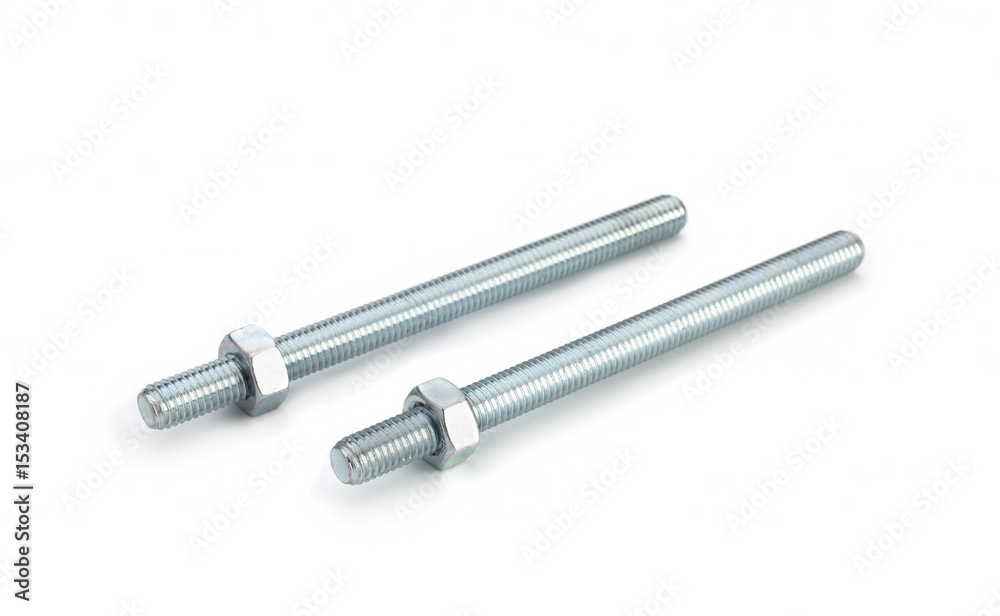 Fittings for furniture, screws and mounts, isolated on white background Fittings for furniture, screws and mounts, isolated on white background