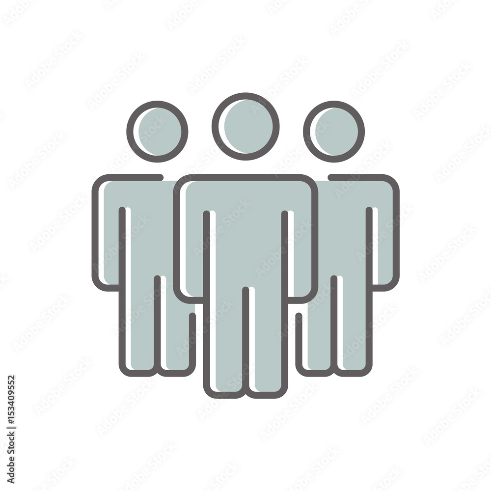 team or users icon. Line vector illustration for web, mobile and infographics. team or users icon. Line vector illustration for web, mobile and infographics.