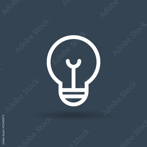 Ligth Lamp icon vector. Vector illustration eps10.