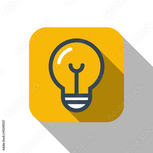 Ligth Lamp icon vector. idea symbol. Vector illustration eps10.