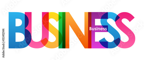 "BUSINESS" Vector Letters Icon