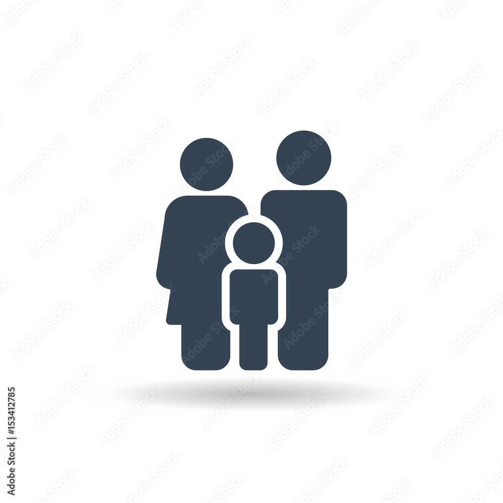 Family Icon Vector . Flat Sign for using in the App, UI, Art, Logo, Web. Family Icon Vector . Flat Sign for using in the App, UI, Art, Logo, Web.