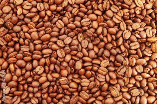 Arabica coffee beans background