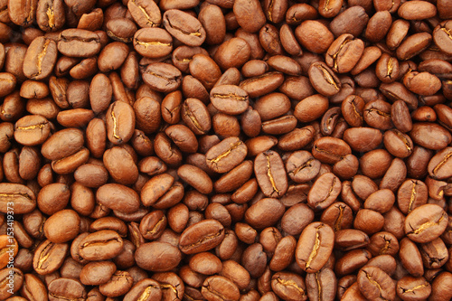 Arabica coffee beans background