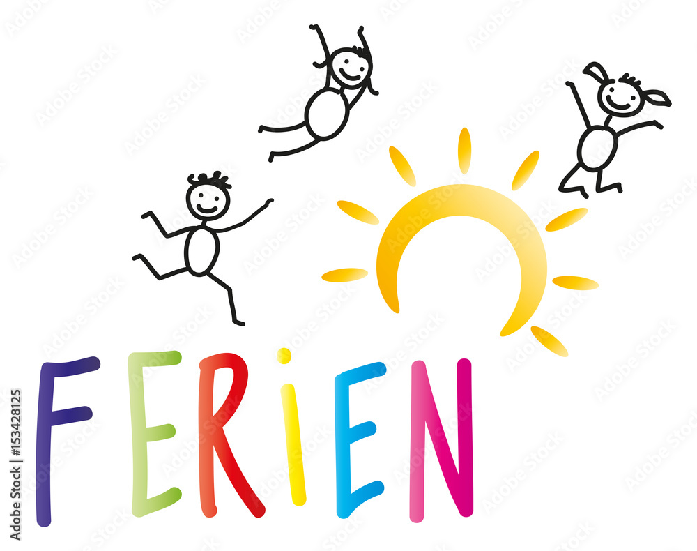 Sommerferien, Ferienzeit, Ferien, Schulfrei, fröhliche Kinder genießen