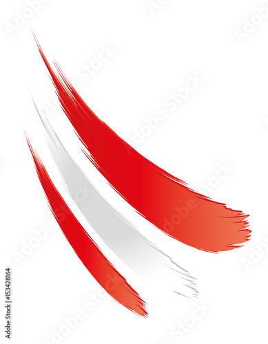 Europäischer Nachbar, Fahne, Flagge von Österreich, Austria, Länderkennung, Mitglied der EU