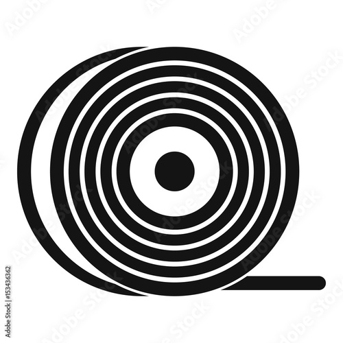 Abs or pla filament coil icon simple