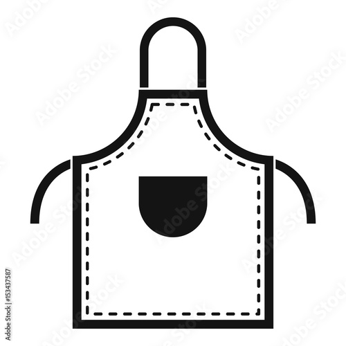 Welding apron icon simple
