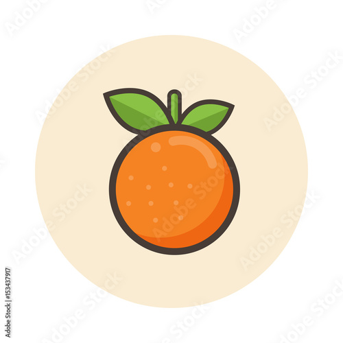 cartoon orange icon
