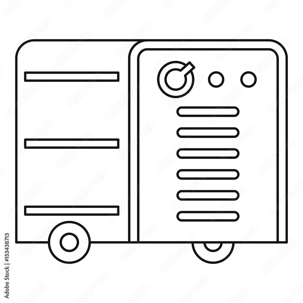 Inverter welding machine icon outline Inverter welding machine icon outline