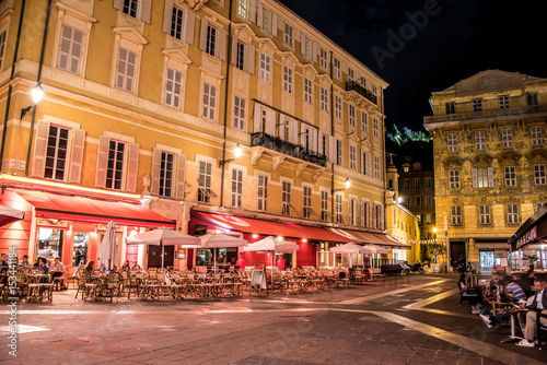 Cours Saleya, ambiance nocturne, Nice photo