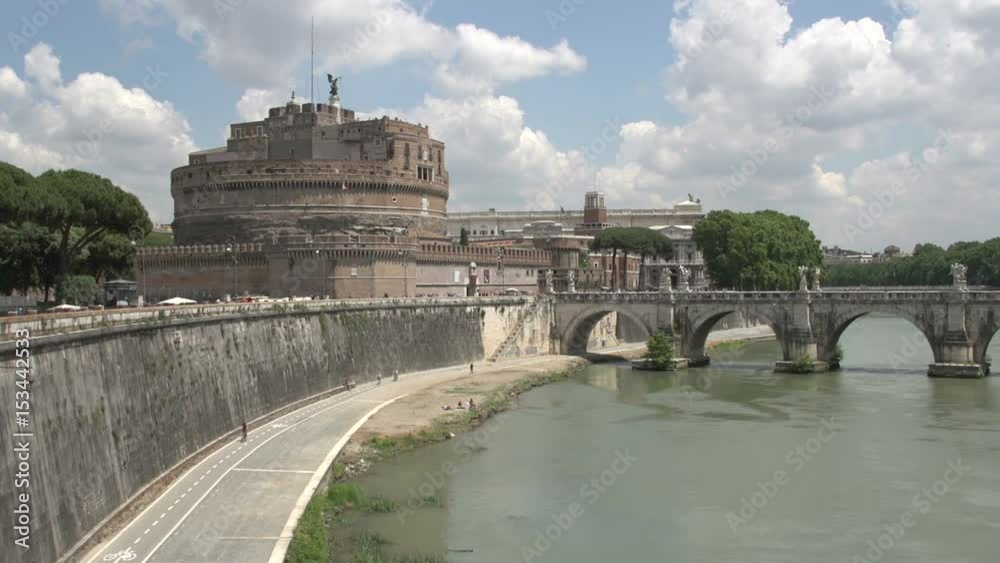 Castel and bridge Sant Angelo at the Tiber Castel and bridge Sant Angelo at the Tiber