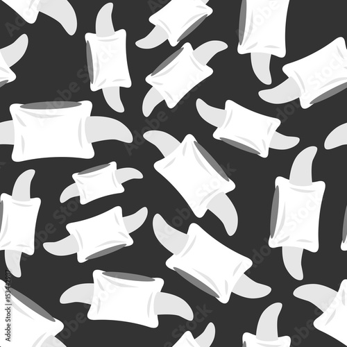 vertebra seamless pattern. Bone spine ornament. Medical anatomy background