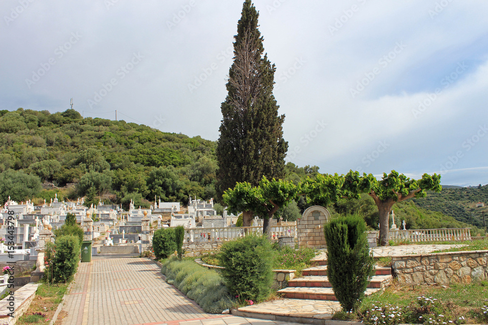 Obraz premium Grèce, cimetière orthodoxe