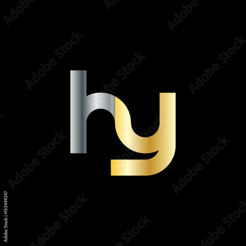 Initial Letter HY Rounded Lowercase Logo