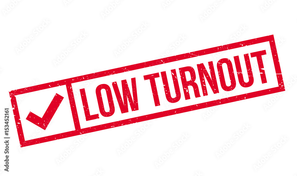 Low Turnout rubber stamp. Grunge design with dust scratches. Effects can be easily removed for a clean, crisp look. Color is easily changed. Low Turnout rubber stamp. Grunge design with dust scratches. Effects can be easily removed for a clean, crisp look. Color is easily changed.