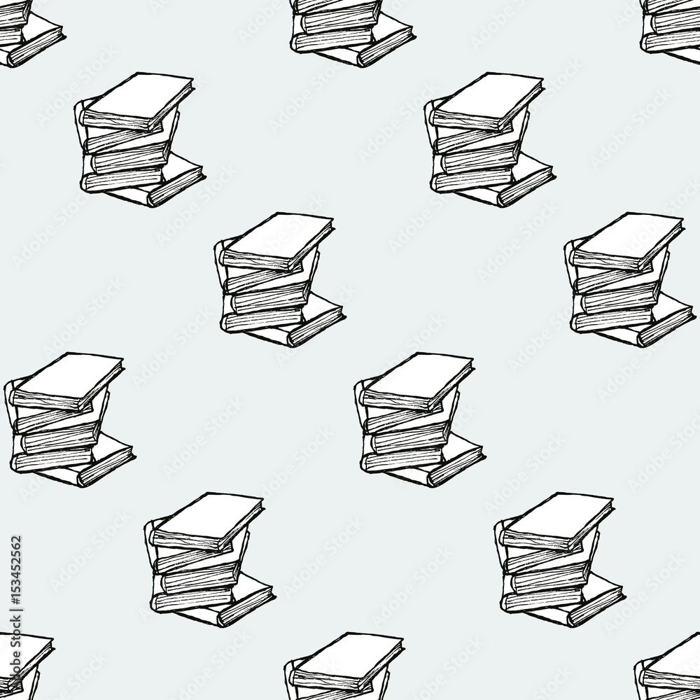 Seamless pattern with books Seamless pattern with books