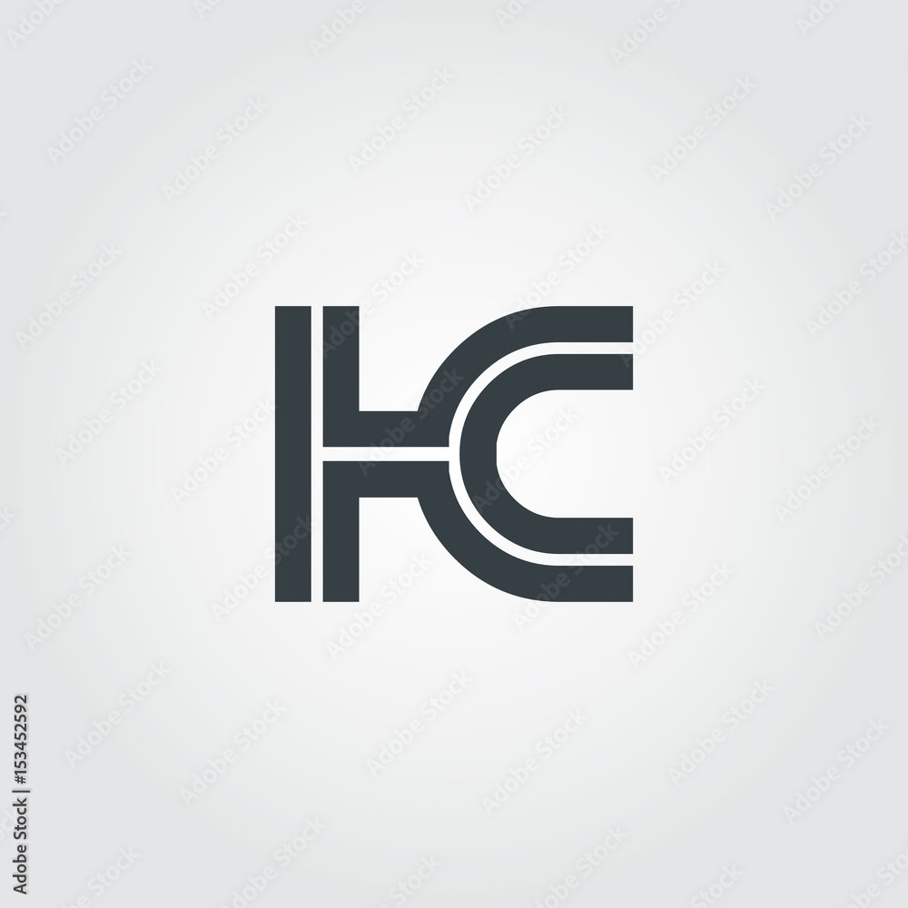 Initial Letter HC Linked Design Logo Initial Letter HC Linked Design Logo