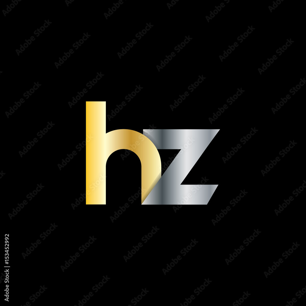 Initial Letter HZ Rounded Lowercase Logo Initial Letter HZ Rounded Lowercase Logo