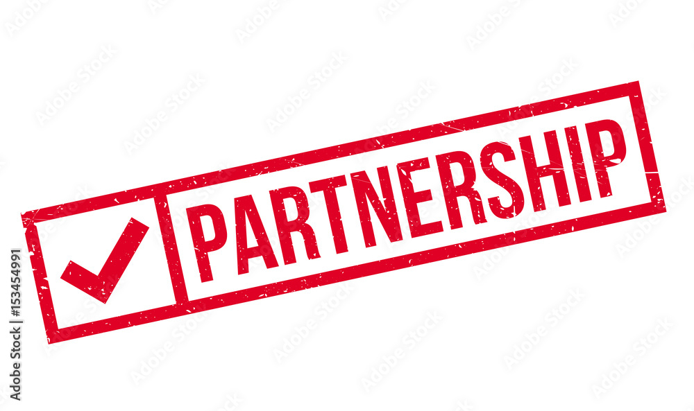 Partnership rubber stamp. Grunge design with dust scratches. Effects can be easily removed for a clean, crisp look. Color is easily changed. Partnership rubber stamp. Grunge design with dust scratches. Effects can be easily removed for a clean, crisp look. Color is easily changed.