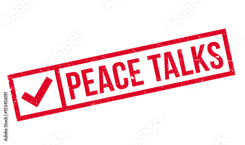 Peace Talks rubber stamp. Grunge design with dust scratches. Effects can be easily removed for a clean, crisp look. Color is easily changed.