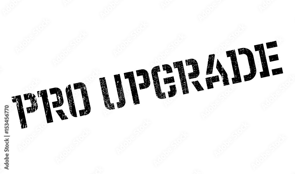 Pro Upgrade rubber stamp. Grunge design with dust scratches. Effects can be easily removed for a clean, crisp look. Color is easily changed. Pro Upgrade rubber stamp. Grunge design with dust scratches. Effects can be easily removed for a clean, crisp look. Color is easily changed.