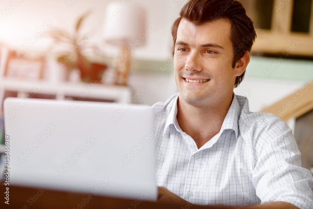 Young businessman in office Young businessman in office