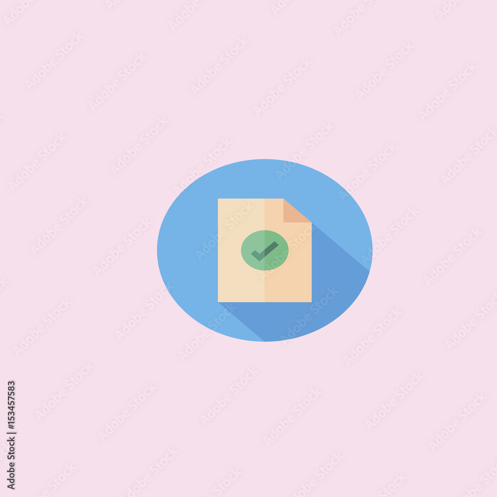check mark icon. flat design check mark icon. flat design