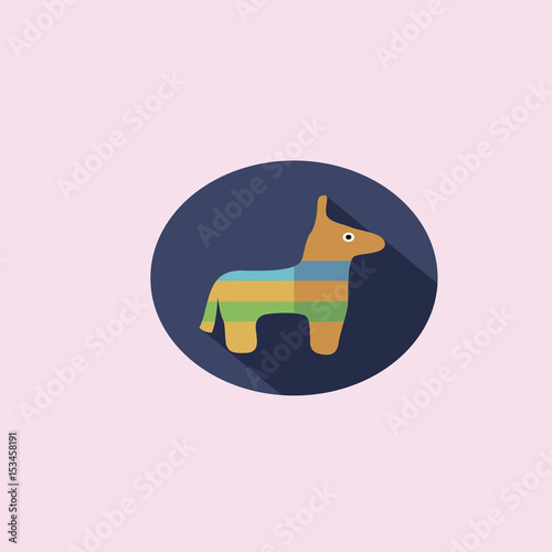 pinata icon. flat design