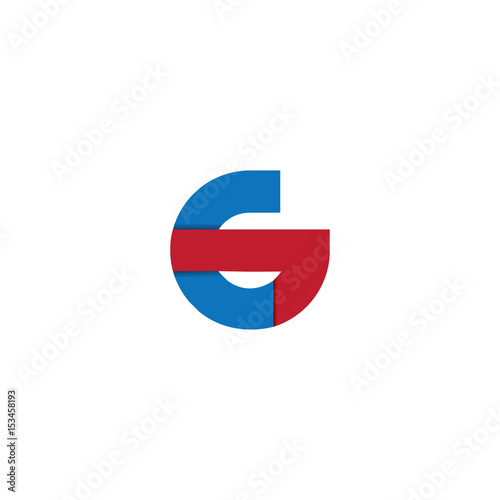 Initial Letter CG Rounded Lowercase Logo