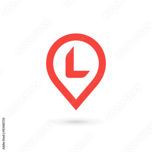 Free Download Letter L geotag logo icon design template elements - GFXLoad