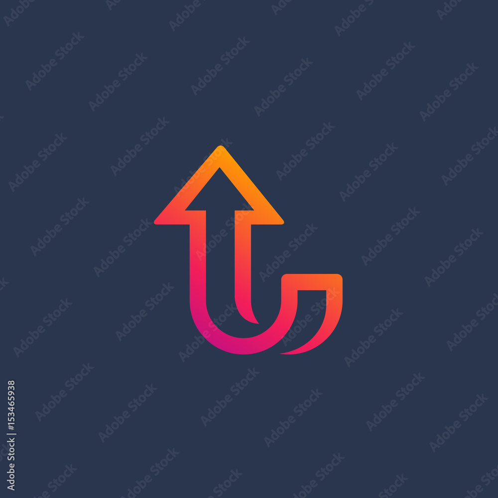 Letter L arrow logo icon design template elements Letter L arrow logo icon design template elements