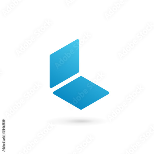 Letter L notebook logo icon design template elements
