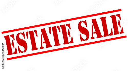 ESTATE SALE red stamp