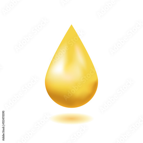 Drop of oil. Vector illustration