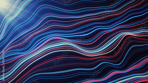 Abstract speed motion in blue highway