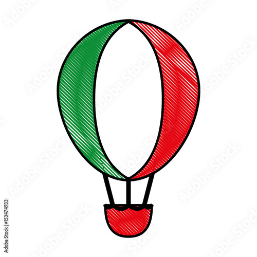 hot air ballon vector illustration graphic design