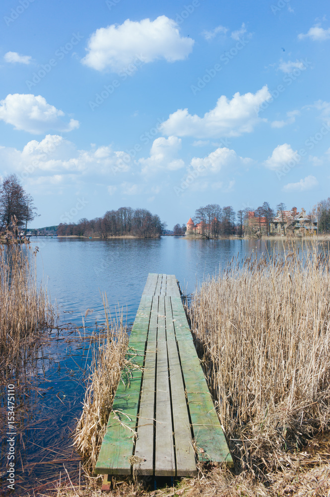 Fototapeta premium pier lake