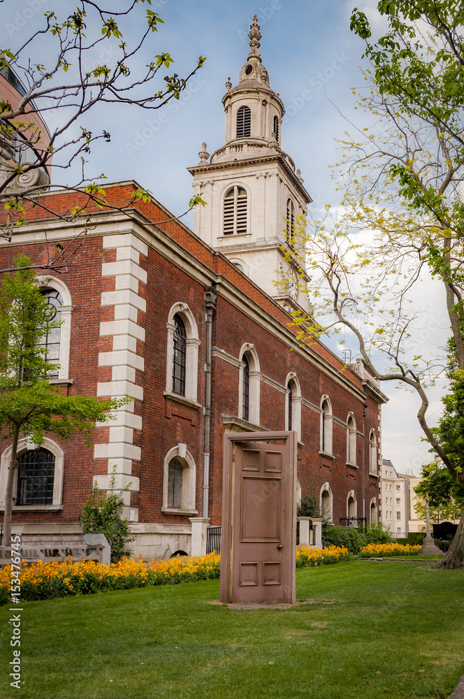 St Botolph-without-Bishopsgate is a Church of England church on the west side of Bishopsgate in the City of London, first mentioned in 1212. The church is near Bishopsgate in London, England, UK