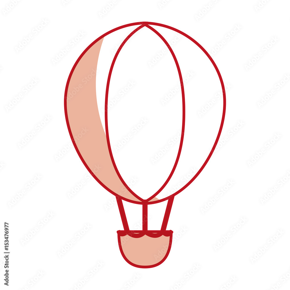 Fototapeta premium hot air ballon vector illustration graphic design