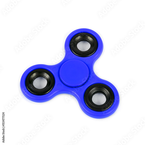 blue fidget spinner photo