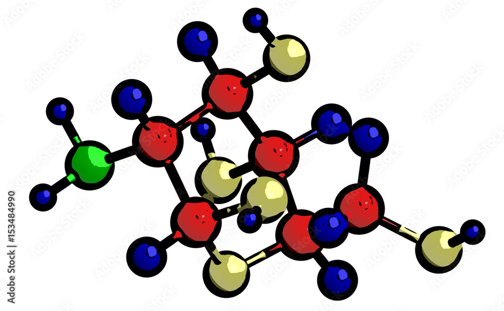 Molecular structure of D-glucosamine-basic unit of chitosan Molecular structure of D-glucosamine-basic unit of chitosan