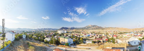 Вид на горы и город Судак в Крыму © Тищенко Дмитрий