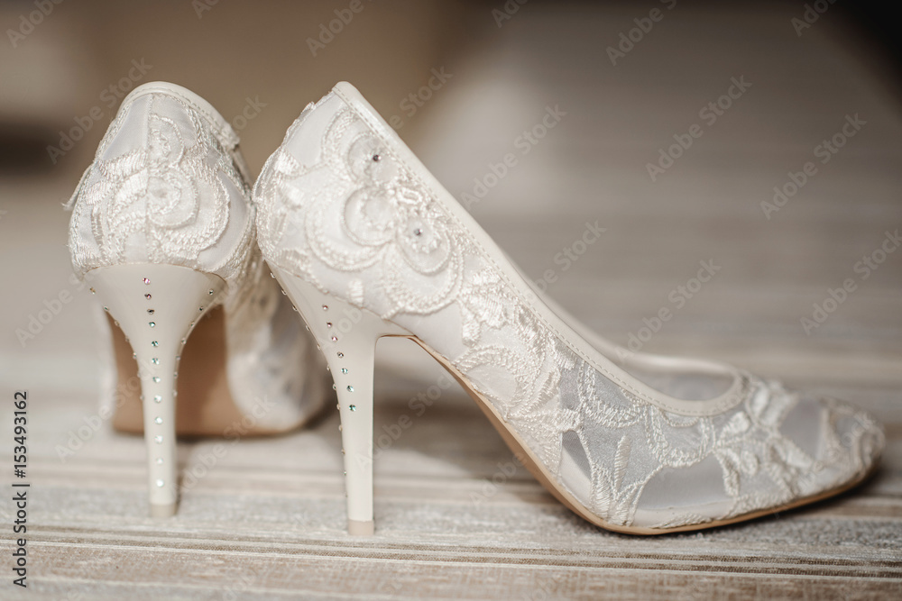 Obraz premium modern wedding shoes