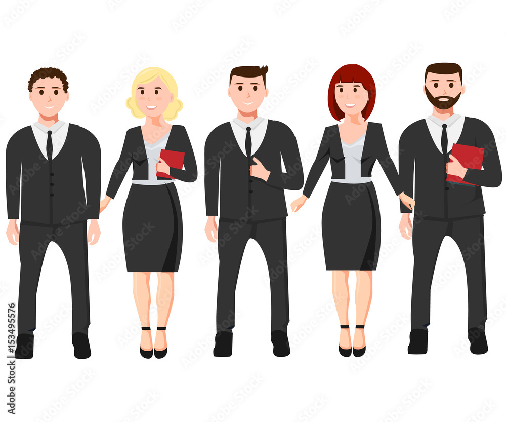Isolated businessman and businesswoman Isolated businessman and businesswoman